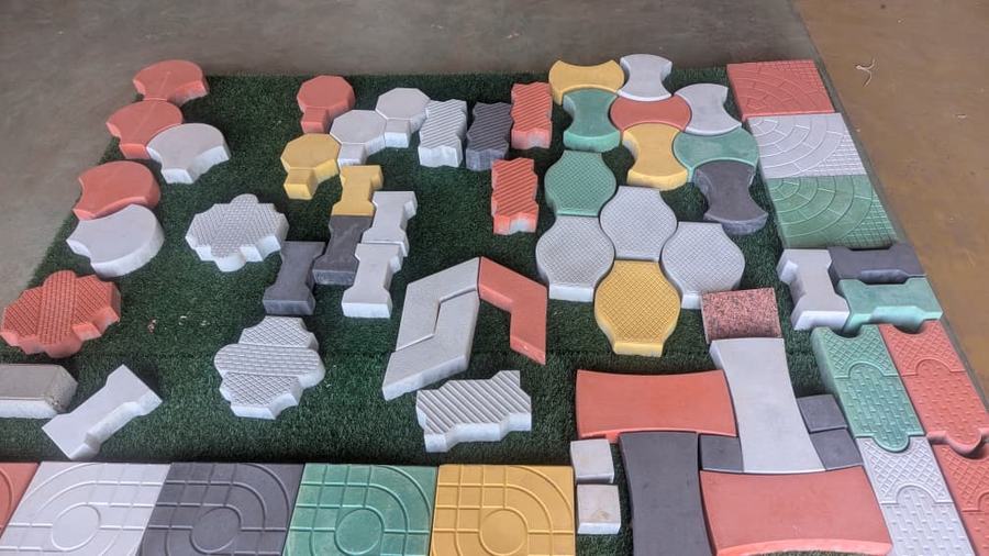 Colored pavers and pavement blocks available at Aura Investments in Kampala